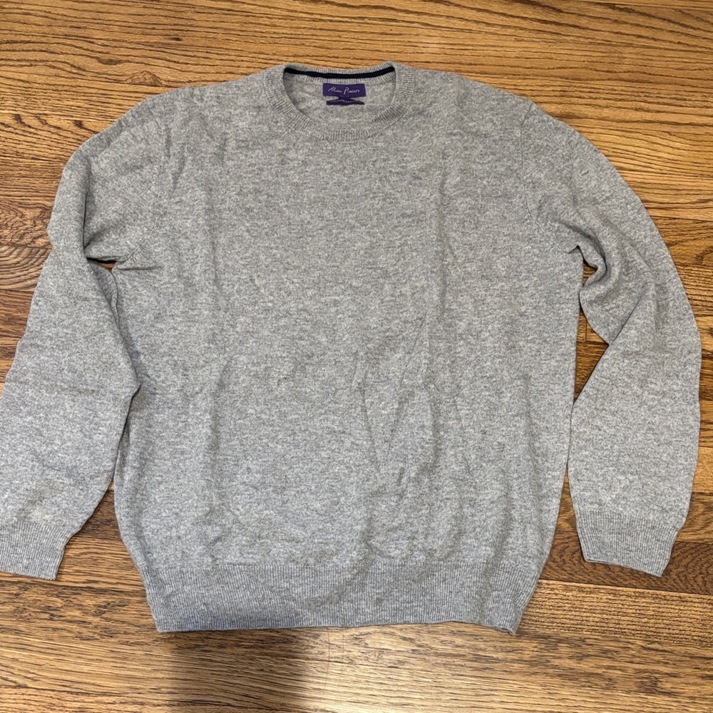 Alan Flusser Men's Gray Cashmere Sweater